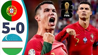 🚨 RONALDO SCORES AGAIN! 🇵🇹 Portugal 5-0 Uzbekistan | Full Match Highlights 🔥
