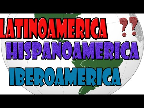 Diferencia entre Latinoamerica, Hispanoamerica, Sudamerica e Iberoamerica