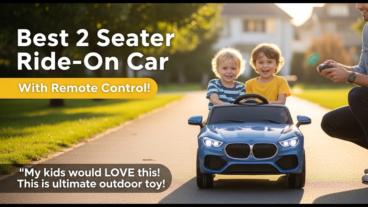 ✅ TOP 5 Best 2 Seater Ride On Car With Remote Control in 2026 | My Kids Love This Car.