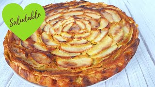 Tarta de manzana saludable | Receta fácil y rápida