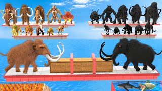 Tug of War Prehistoric Mammals VS Shadow Itself Mammals Size Which animal is stronger? Animal Revolt by Animal Doodle TV 233,915 views 1 month ago 6 minutes, 59 seconds