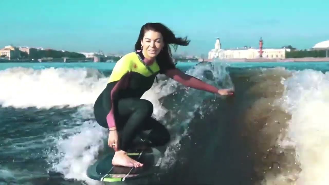 Вейксерфинг за катером в центре СПб Вейксерфинг рус +79502257575 - YouTube