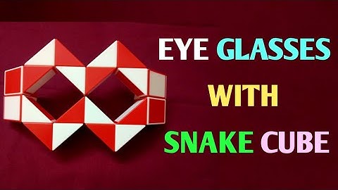 How to Make Pair of Eye Glasses With Rubiks Snake Cube | Smiggle Snake Puzzle | Trendz Videos