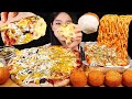 고구마피자 치즈피자 반반피자에 로제스파게티 먹방!🍕(ft.치즈볼) Cheese &amp; Sweet Potato Pizza &amp; Pasta &amp; Cheese ball Mukbang ASMR