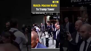 Unga French President Emmanuel Macron Walks To Trump Tower To Meet Trump In New York