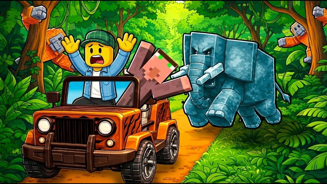 Rage I Kovalski Su Otišli Na Safari U Džungli U Robloxu.. 🌴🦁