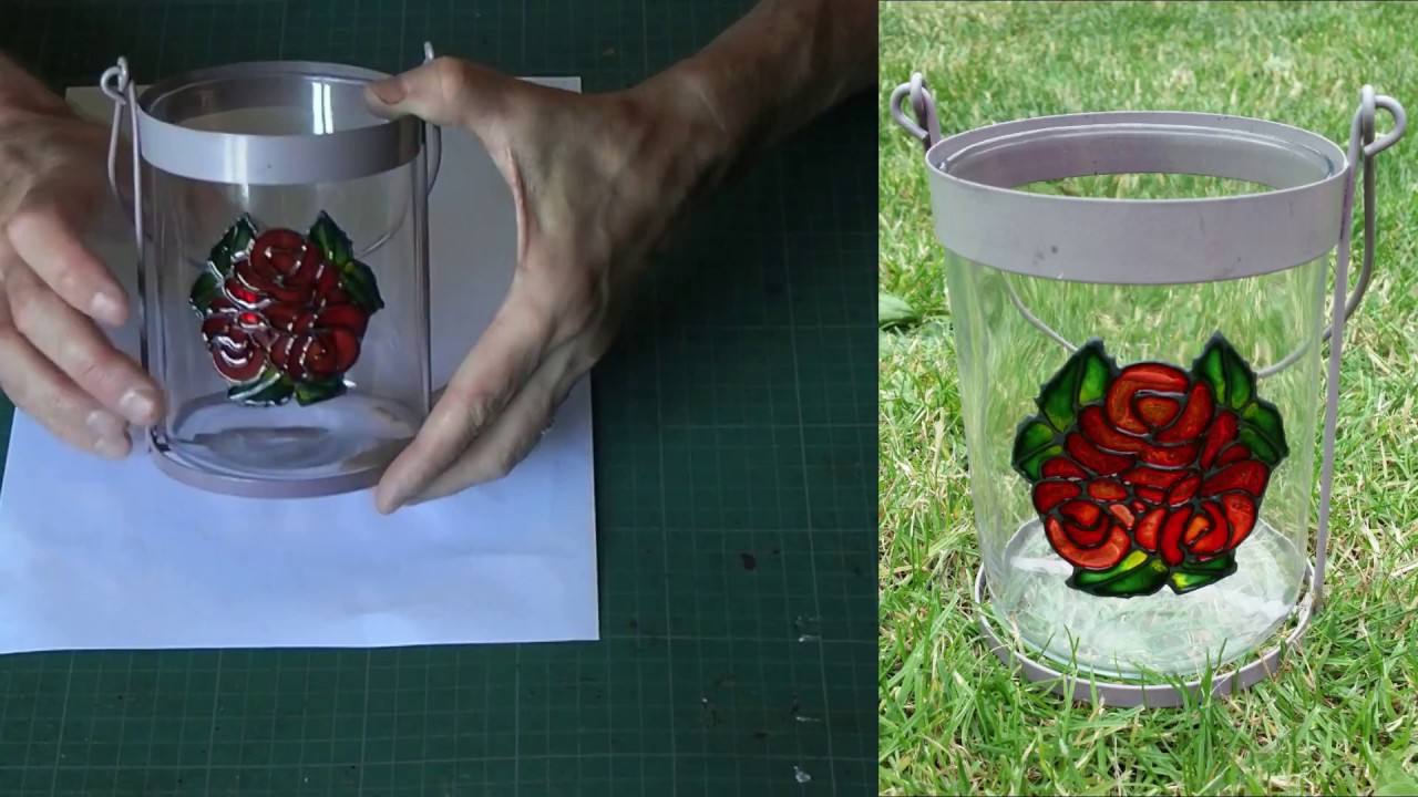 Glass Painting 3d Objects Easy outlining technique YouTube