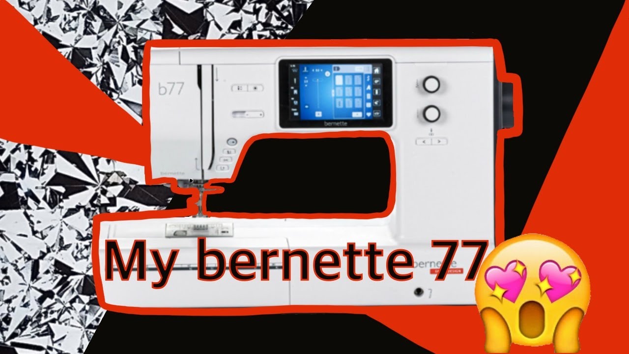 bernette 77 Demonstration (Threading, Stitches, Programing)