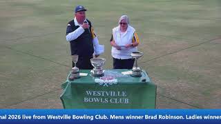 KZN Singles 2026 @ Westville Bowling Club. Mens Finals