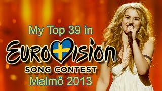 Eurovision 2013 - My Top 39 [with comments]