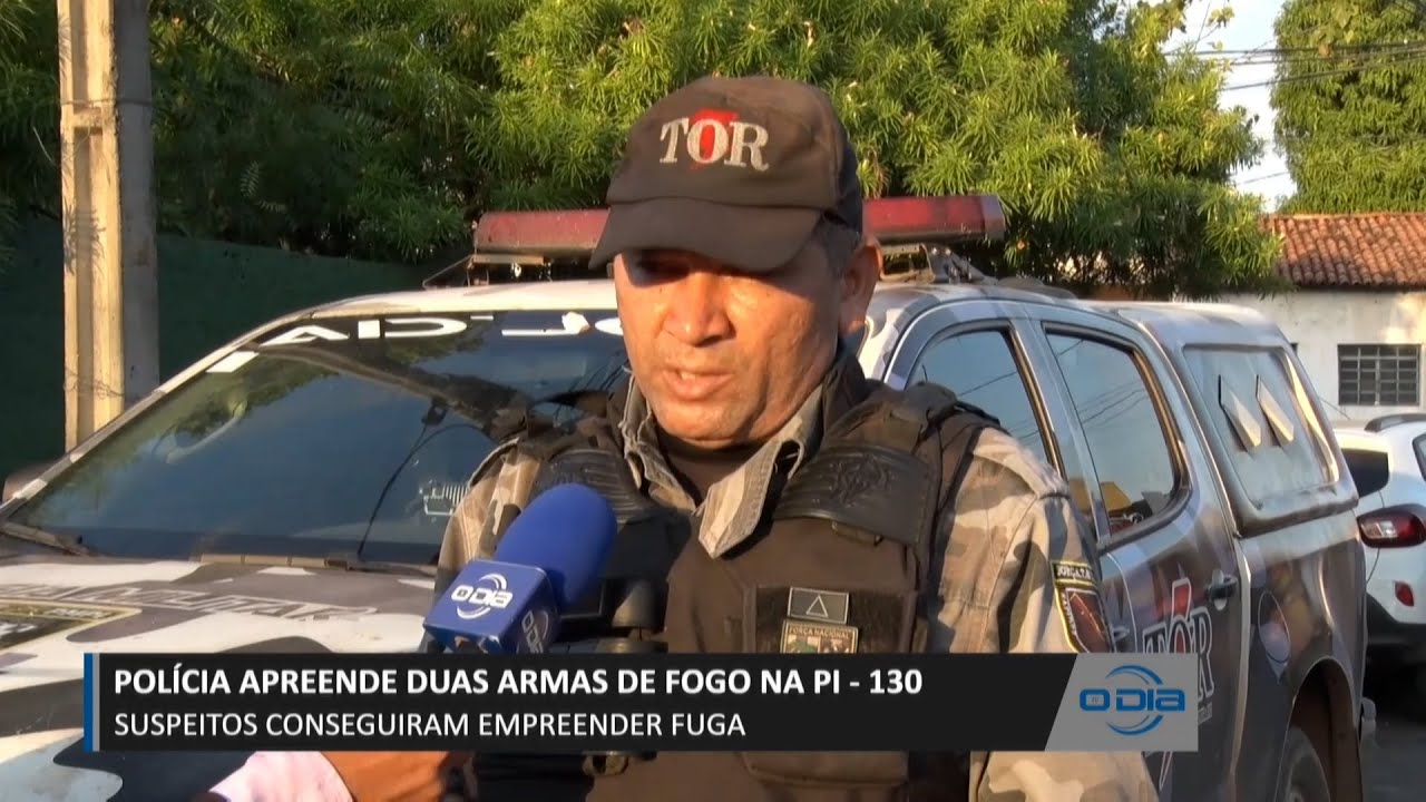 Polícia apreende duas armas de fogo na PI-130 e suspeitos fogem 13 10 2023