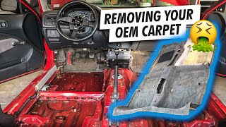 Interior Restoration Starts Now! | Civic Carpet Removal How To