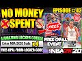 NBA 2K20 NO MONEY SPENT #42 - WE GOT A FREE GALAXY OPAL FROM LOCKER CODES + 5 FREE OPALS IN MYTEAM