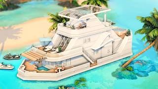 Modern Yacht in Sulani 🌊 The Sims 4 Speed Build  | No CC