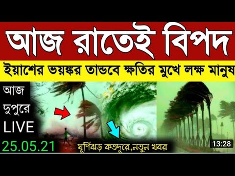 ঘূর্ণিঝড় ইয়াস কখন প্রবেশ করবে । কতটা শক্তিশালী চলবে তান্ডব । ইয়াস ঝড় এখন  কোথায় । yash cyclone
