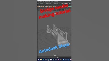 #autodesk #maya Bridge model making tutorial