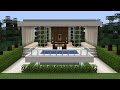 Minecraft - How to build a modern vacation house 4