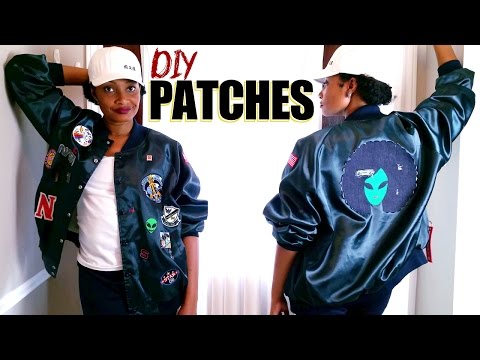 HOW TO MAKE IRON-ON PATCHES + My Afro Alien Bomber Jacket