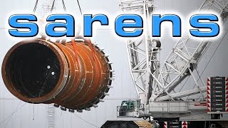 Sarens 450 Ton Terex CC 2800-1 Heavy Lift Crane ST³ Offshore Szczecin