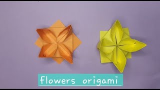 Paper flowers origami beautiful