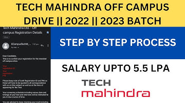 Tech Mahindra Off Campus Drive || 2022 || 2023 Batch || No experience required || @Vikasteach