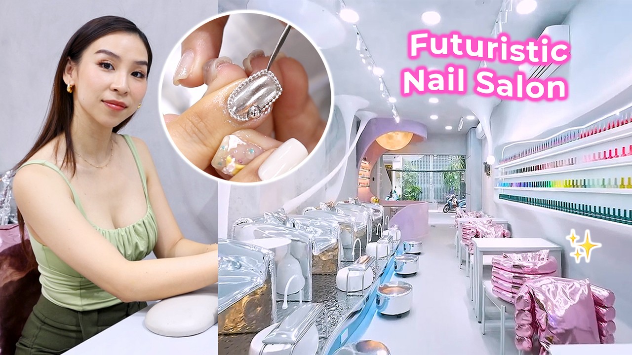 I Visited a Futuristic Nail Salon ✨💅🏻