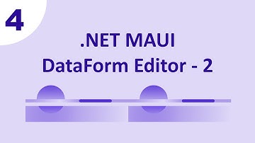 MAUI-Syncfusion: DataForm Editor Deel 2