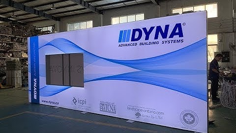 Eye Catching Trade Show Backlit Display with TV Set