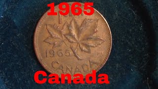 1965 Canada One Cent coin