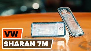 Cum și când se schimba Lampa numar VW SHARAN (7M8, 7M9, 7M6): ghid video