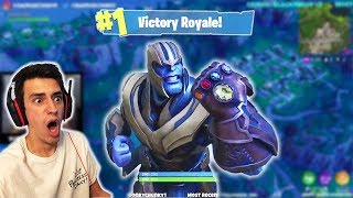 FIRST TIME PLAYING THANOS MODE | I WON!! (Fortnite)