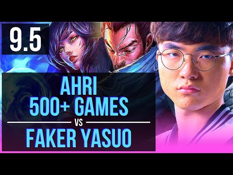 AHRI Vs Faker YASUO (MID) | 500+ Games, KDA 7/3/13 | Korea Challenger | V9.5