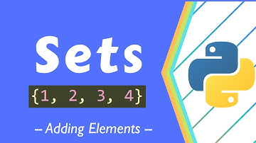 Adding elements in a Python set - Advanced Python - Programming Tutorial