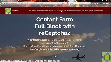PHP Contact Forms for Mobirise 4 Sites