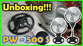 Unboxing, Review & Merakit Kipas Angin Maspion Pw-500S 2 In 1 How To Install Electric Fan