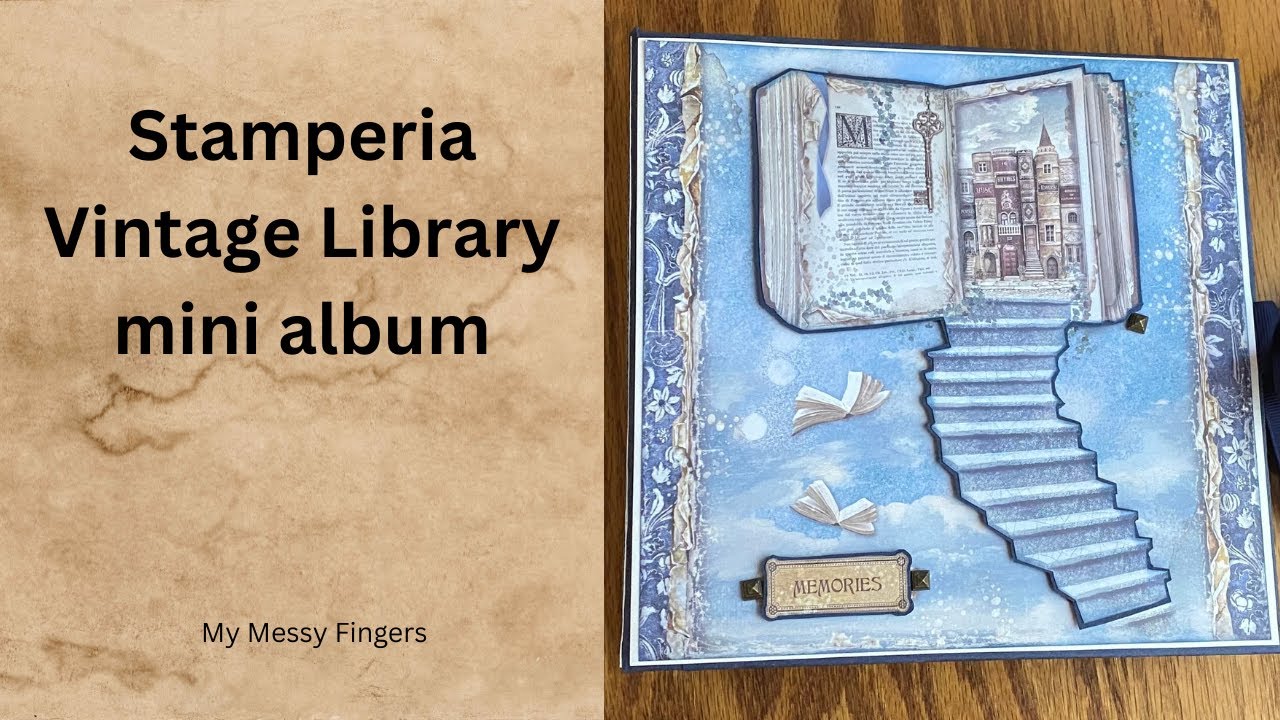 Stamperia’s Vintage Library mini album - album build