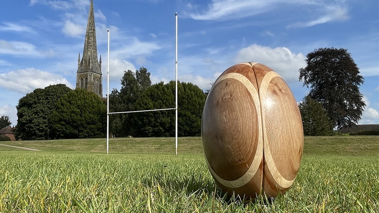 Woodturning a Rugby Ball Urn for my Late Dad (Short Version) YouTube