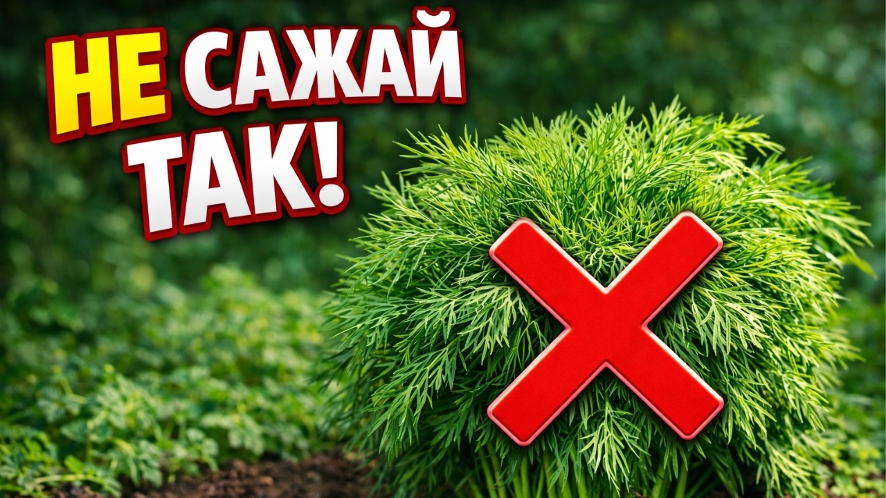 Почему НЕЛЬЗЯ сажать укроп рядом с этими растениями