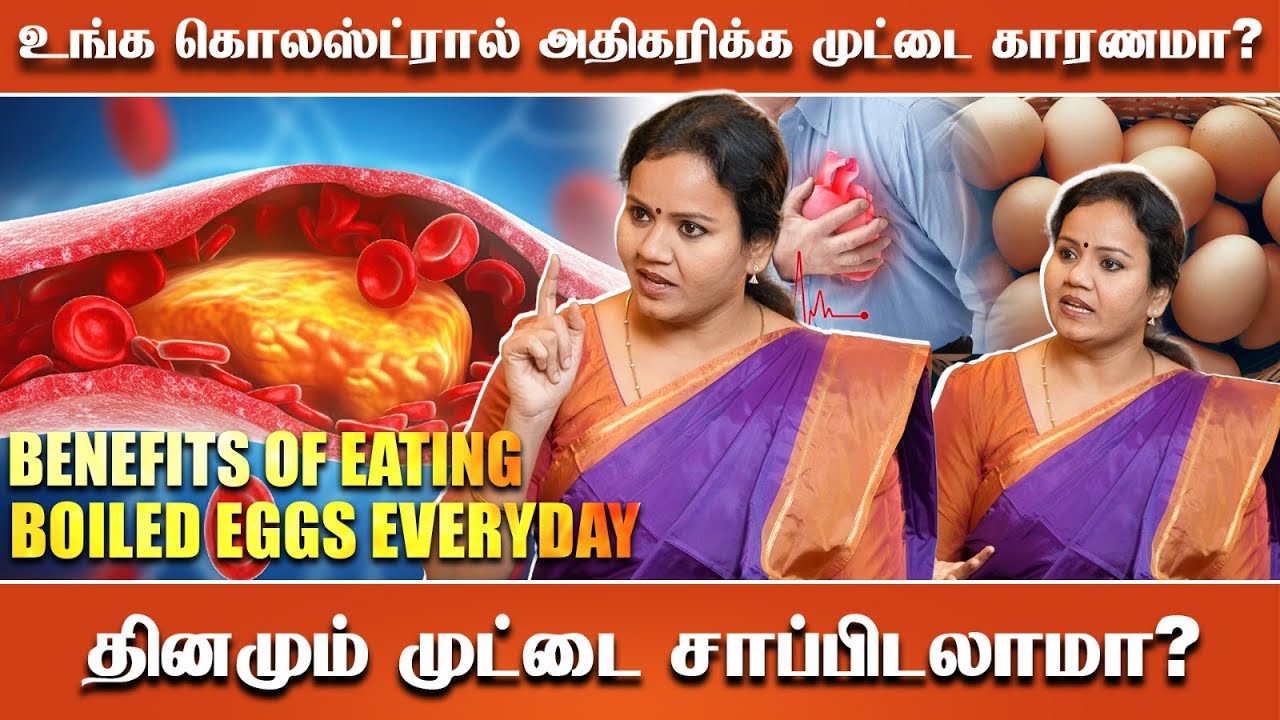 உங்க கொலஸ்ட்ரால் அதிகரிக்க முட்டை காரணமா? தினமும் முட்டை சாப்பிடலாமா? | Shreevarma Tamil |