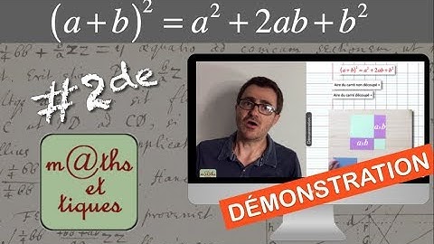 DEMONSTRATION : (a+b)² = a²+2ab+b² - Seconde