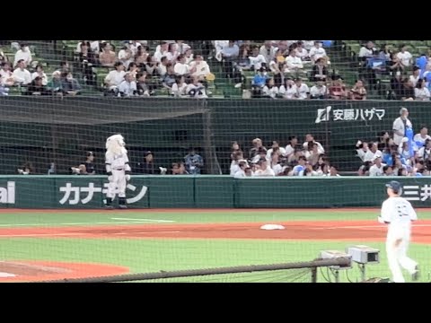 平沼翔太ナイスキャッチもフェンス激突で心配そうに出動するレオ 『吠えろライオンズ』【西武vs楽天】2025/5/28