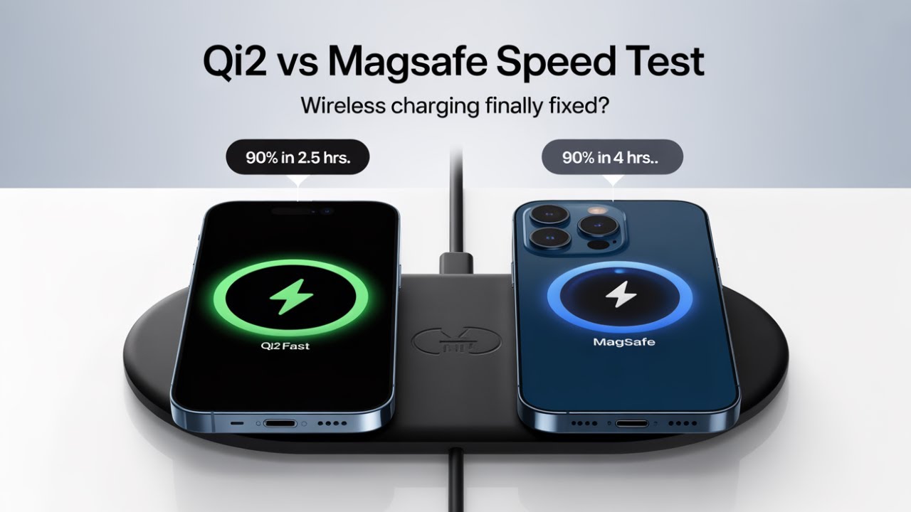 Wireless Charging is FINALLY FAST on iPhone — Qi2 vs MagSafe SPEED TEST ...