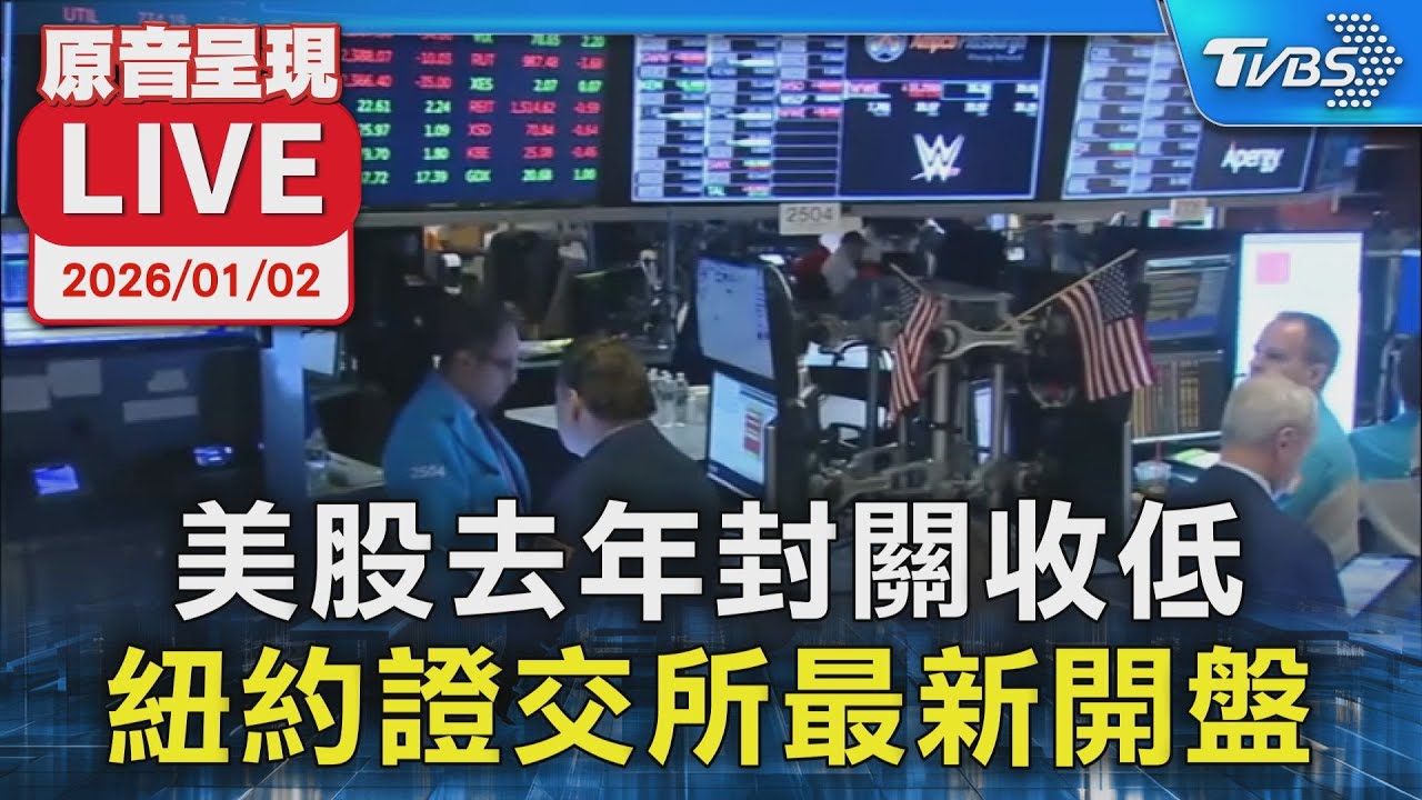 【原音呈現LIVE】美股去年封關收低 紐約證交所最新開盤