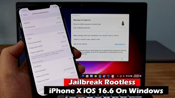 Jailbreak Rootless iPhone X iOS 16.6 On Windows