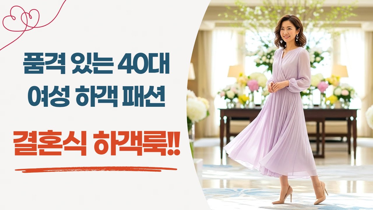품격 있는 40대 여성 결혼식 하객룩 패션 #결혼패션 #결혼하객룩 - YouTube