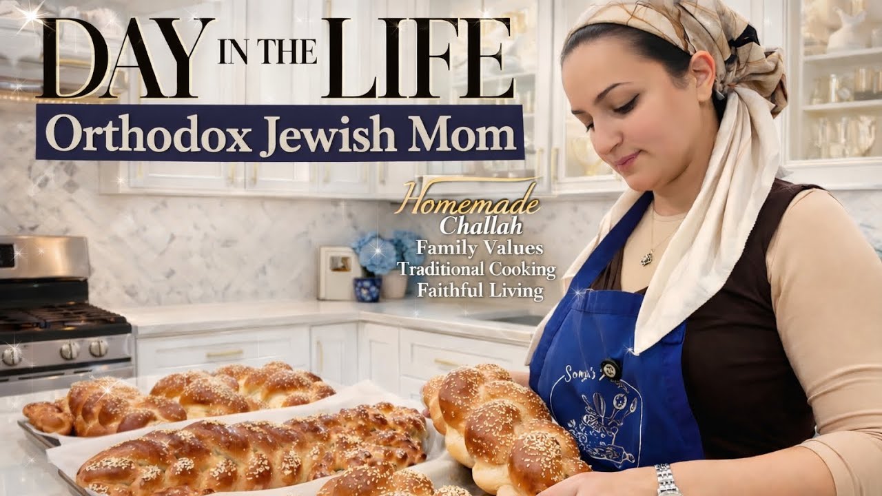 Day in the Life of an Orthodox Jewish Working Mom | Morning Routine, Shabbat Prep & Challah Baking