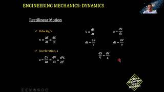 Dynamics | Rectilinear Motion - Part 1 |