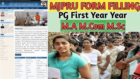 How to fill MJPRU private exam form 2021 M.A M.Com (PG)||MJPRU M.A M.Com ke private form kaise bhare