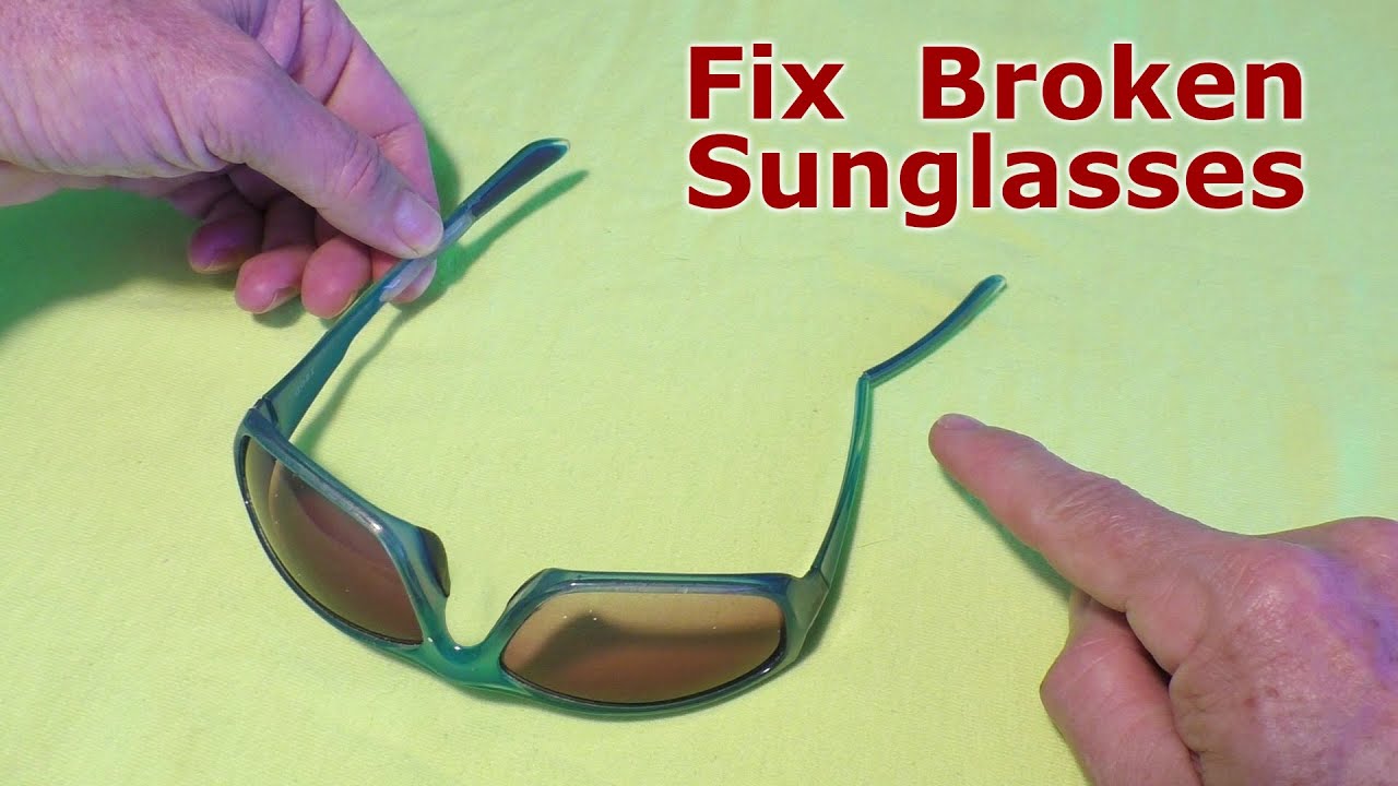 Fix Broken Sunglasses with Epoxy and Dremel Tool - YouTube