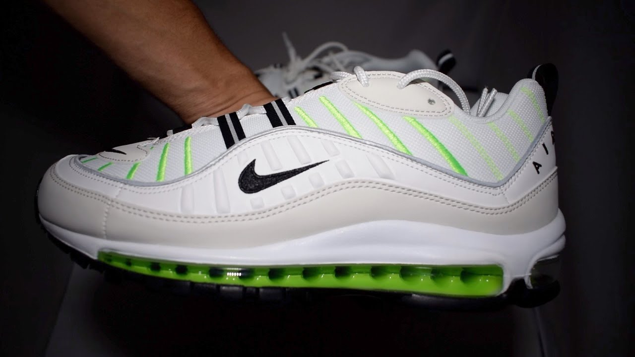 air max 98 green white